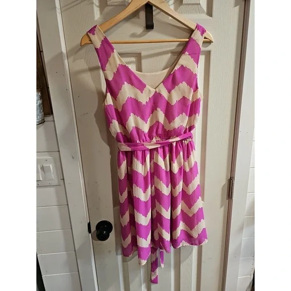 Lily-Rose Womens medium dress Pink/ White - Picture 2 of 7